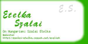 etelka szalai business card